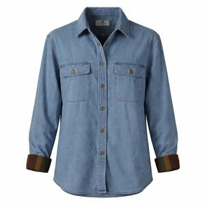 Woolrich Mens Mustang Denim Shirt Jacket Fleece Lined Vintage Southwestern Y2K